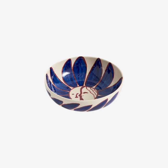 La Pittura Bowl Ø18 - Deep Blue Flower