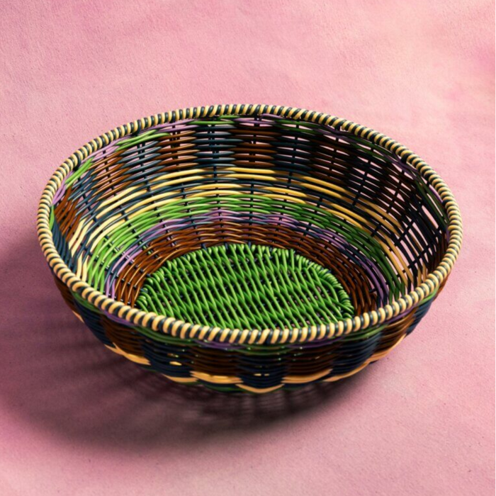 Woven Bowl Brown/Green