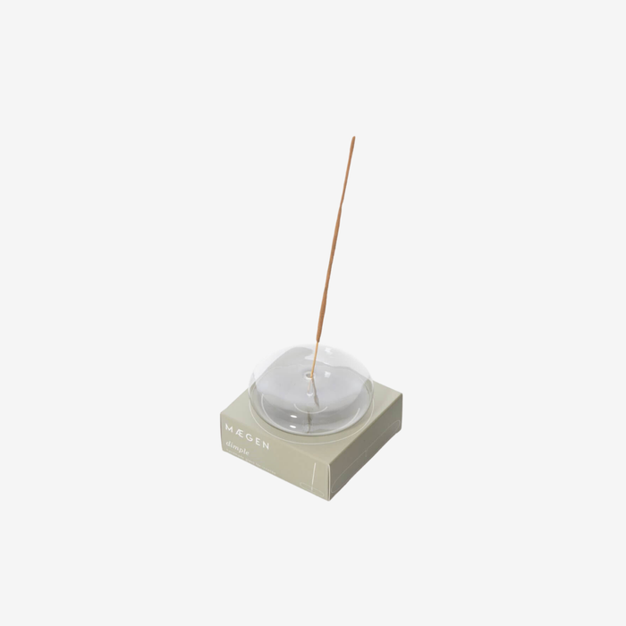 Dimple Glass Incense Holder