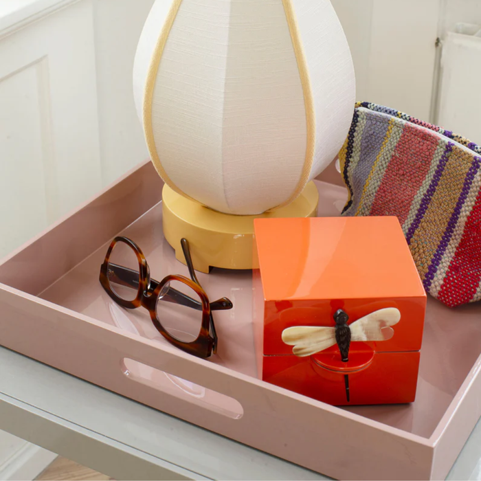 Lacquer Tray Square With Handles