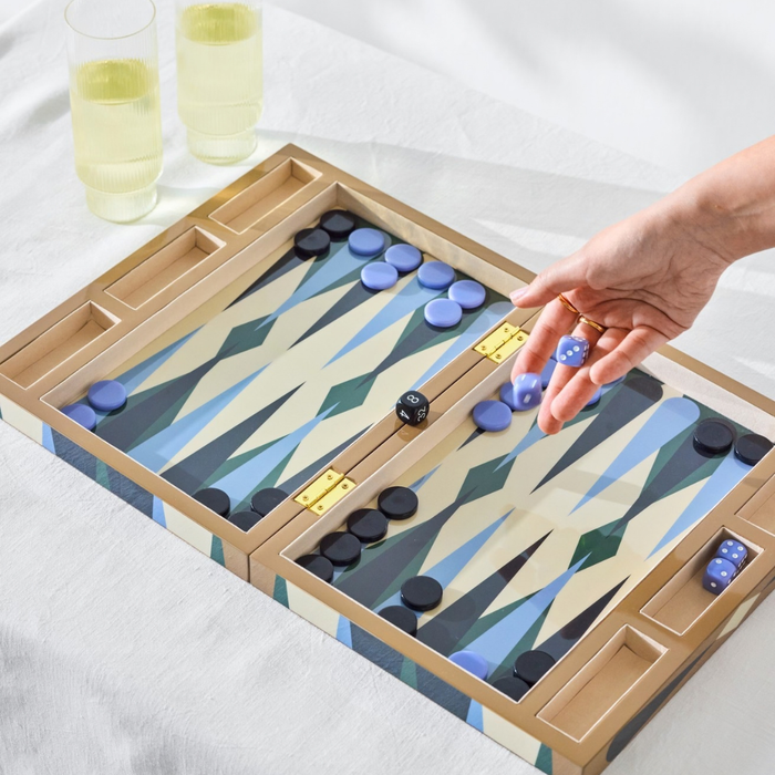 Lacquered Backgammon