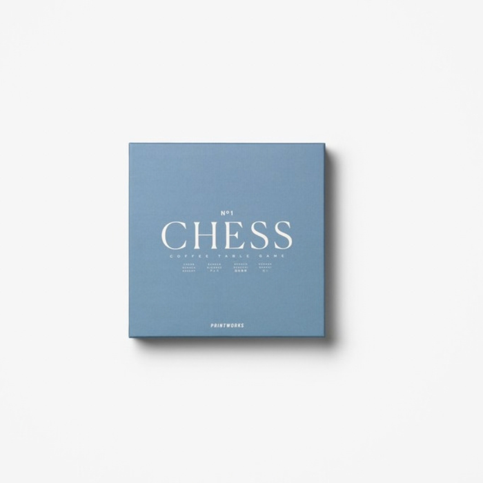 Chess Board Game - Classic Dusty Blue