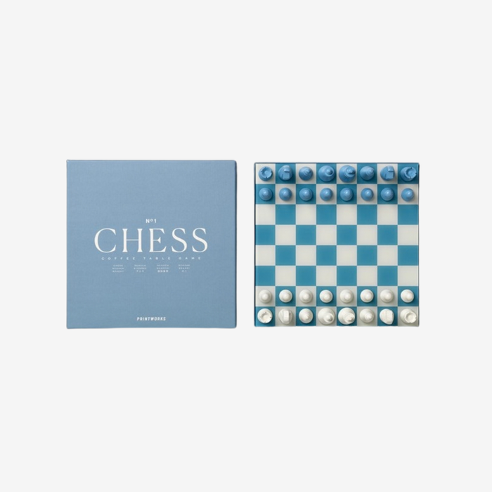 Chess Board Game - Classic Dusty Blue