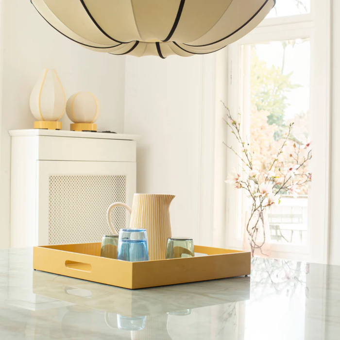 Lacquer Tray Square With Handles