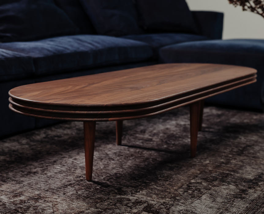 Groove Oval Coffee Table