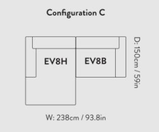 Develius Mellow Modular Sofa EV8