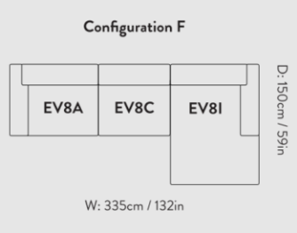 Develius Mellow Modular Sofa EV8