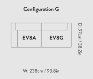 Develius Mellow Modular Sofa EV8