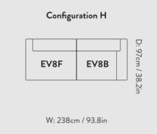 Develius Mellow Modular Sofa EV8