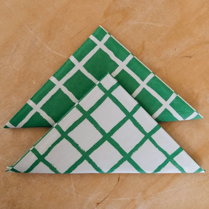 Green & Beige Napkins