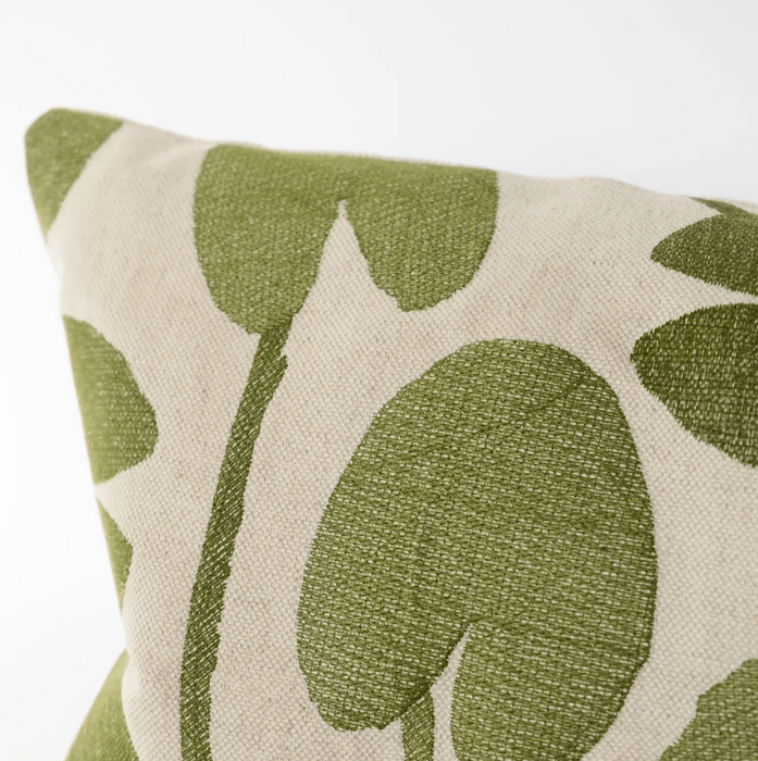 Water Lilies Embroidered Cushion