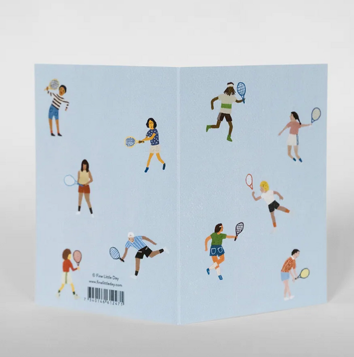 Tennis Folded Card and Envelope