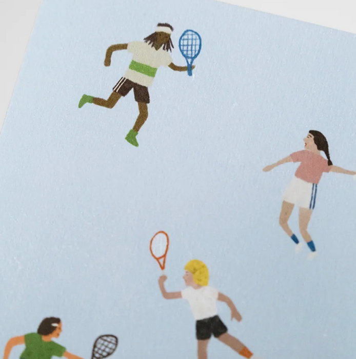 Tennis Folded Card and Envelope