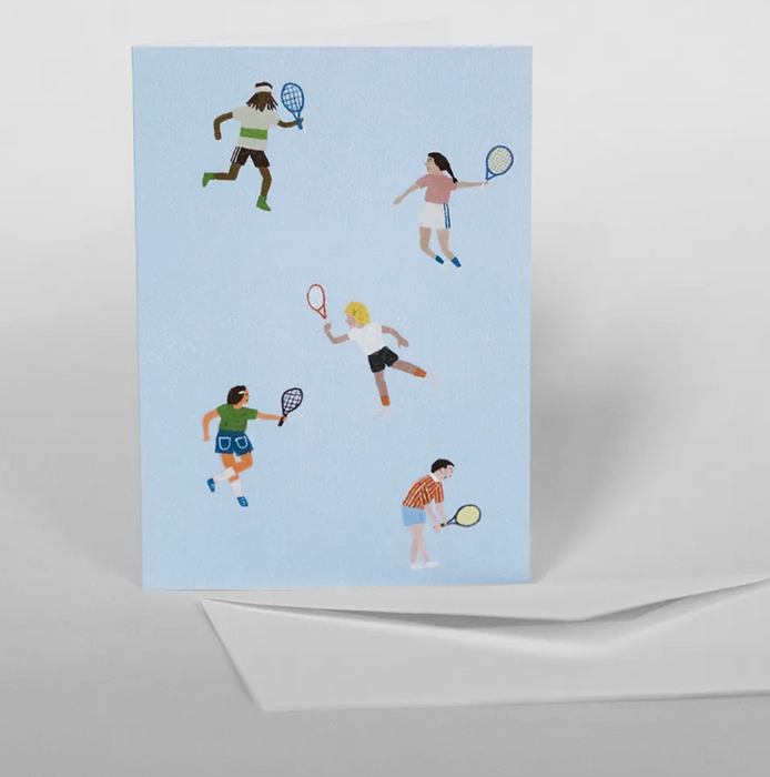 Tennis Folded Card and Envelope