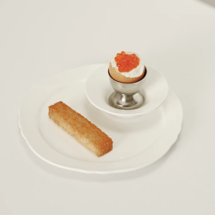 Deep Side Plate S White Silhouette Set