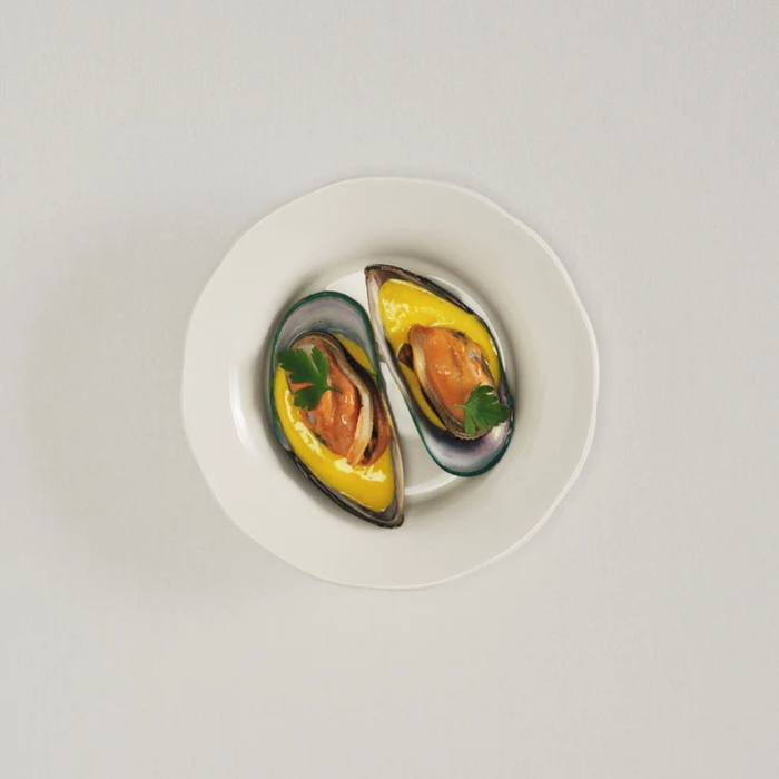Deep Side Plate M White Silhouette Set