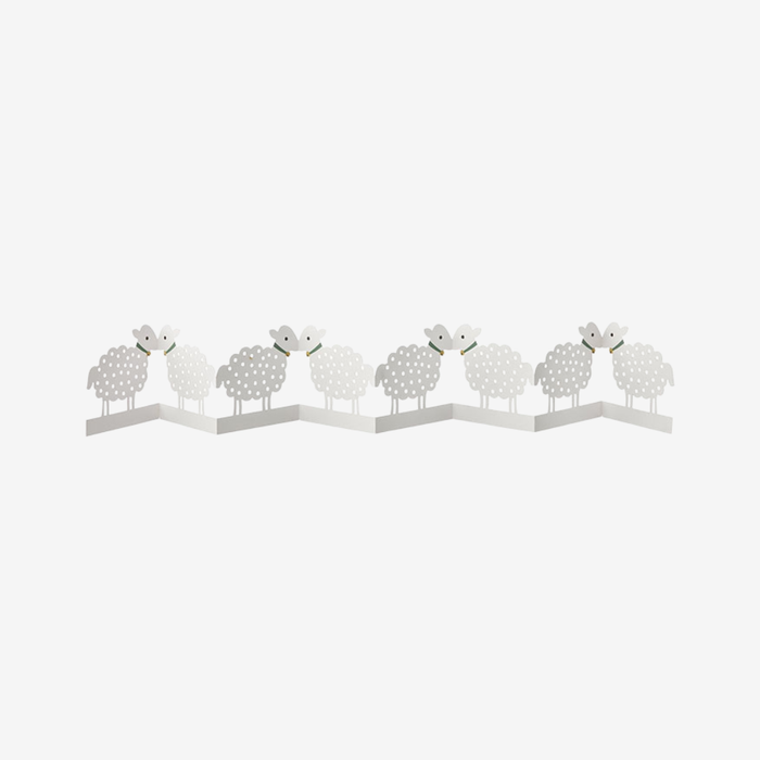 Table Garland 76cm Sheep Off White