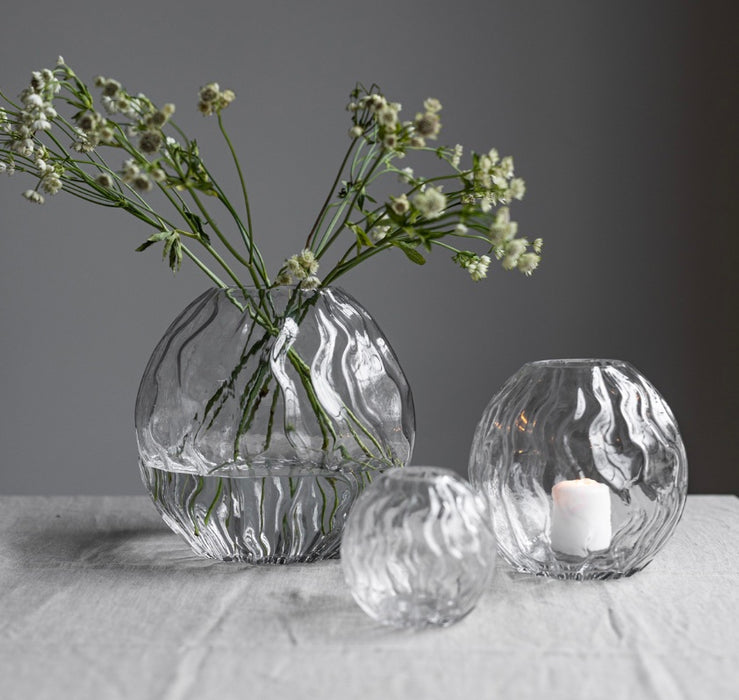 MALMBÄCK Clear Glass Vase