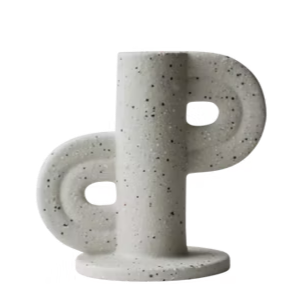 Swirl White Candlestick