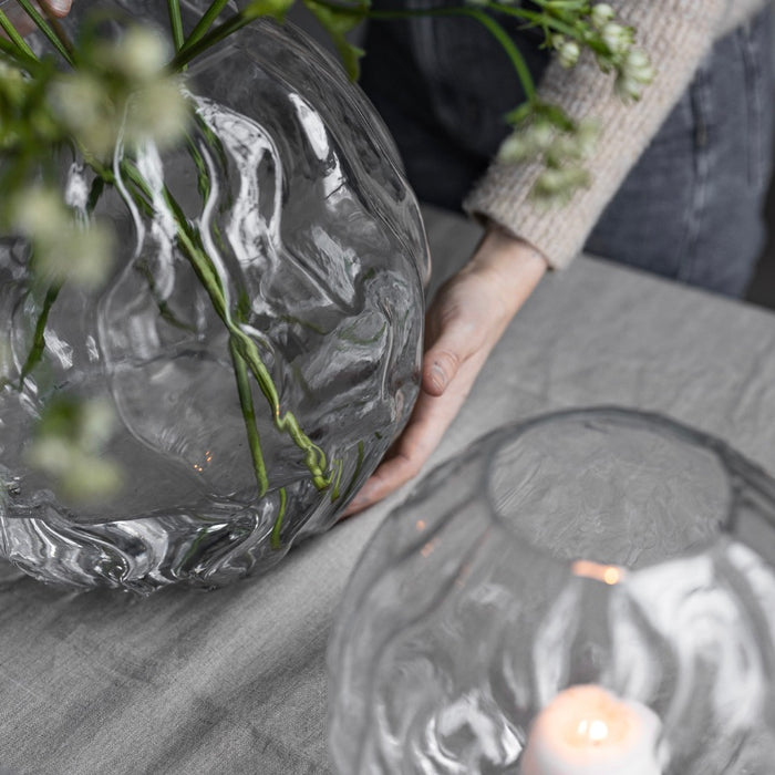 MALMBÄCK Clear Glass Vase
