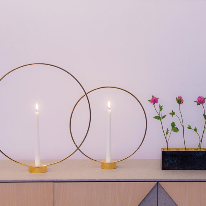 Gloria Candlestick - Brass