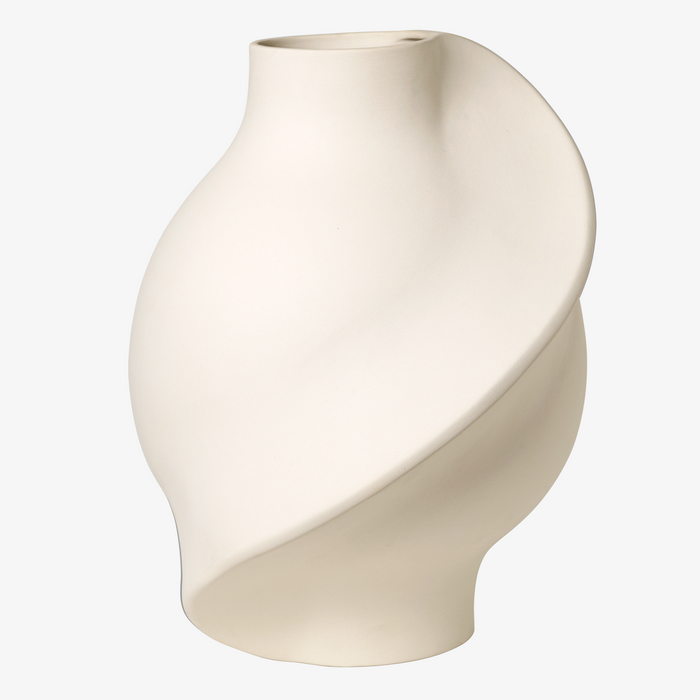 Pirout Vase - Raw White