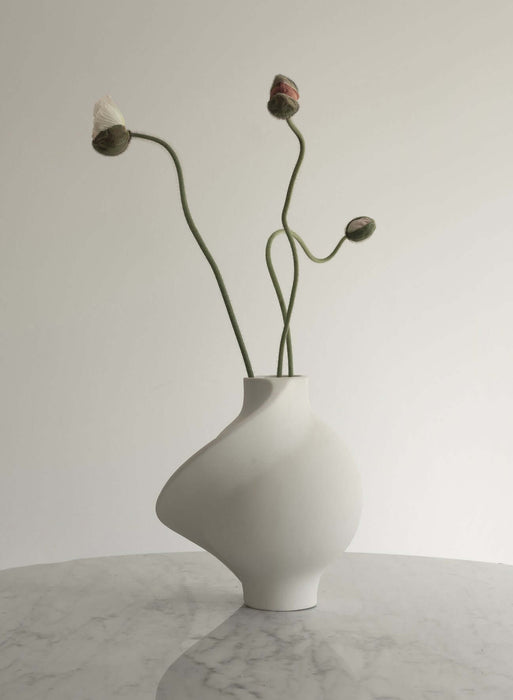 Pirout Vase - Raw White